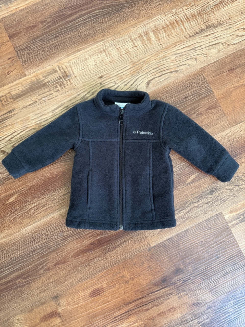 Columbia Black Full-Zip Fleece Jacket - 6-12 month